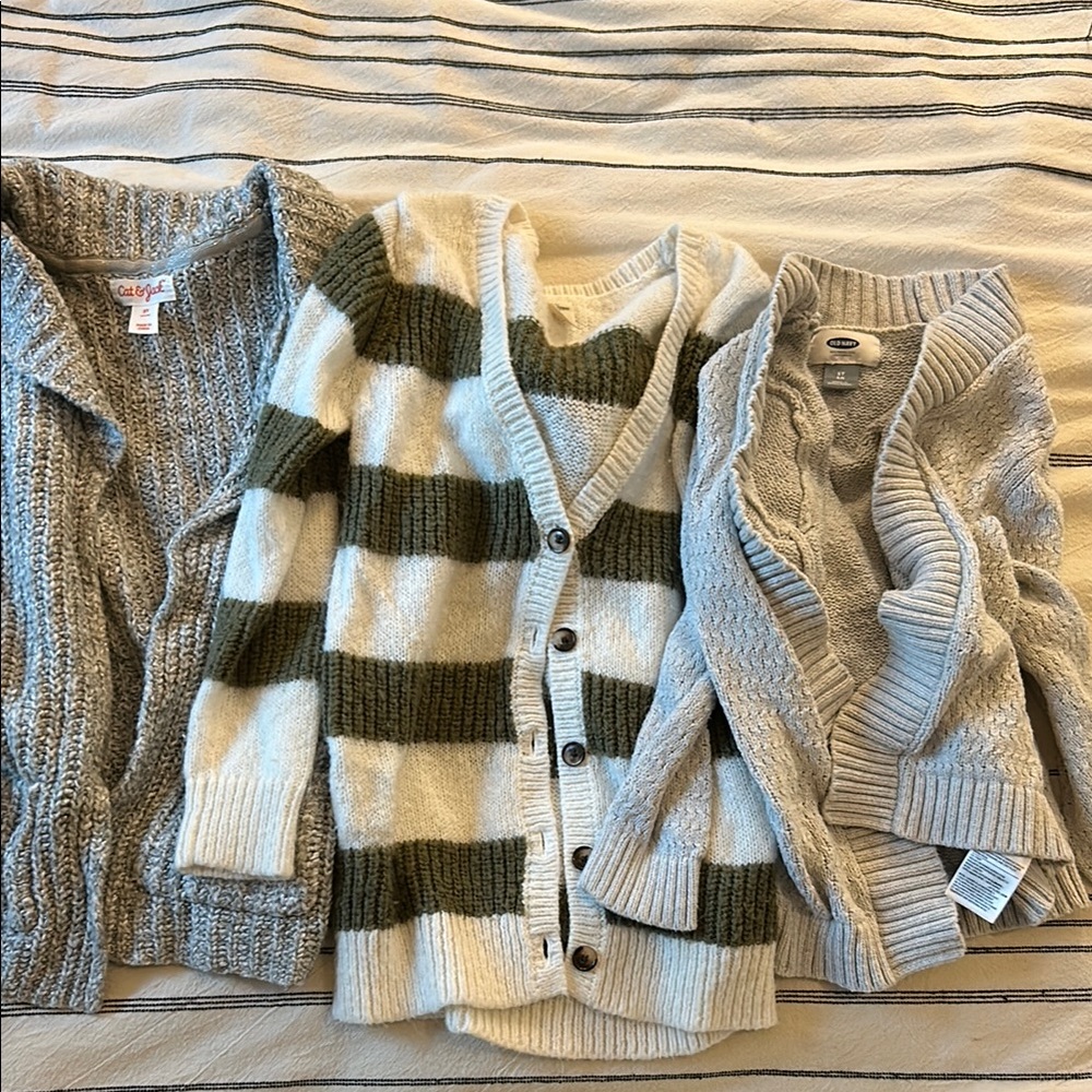 Bundle of 3 girls cardigans